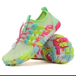 NEW Women’s Barefoot Water Shoes - Neon Multi-Color